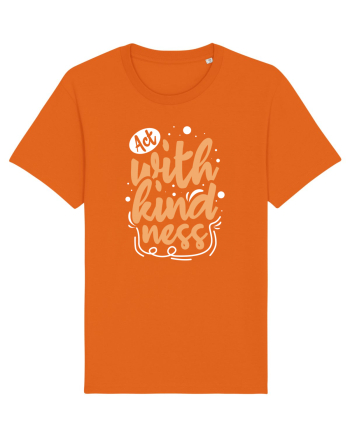 Act with Kindness Bright Orange