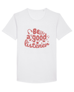 Be a Good Listener Tricou mânecă scurtă guler larg Bărbat Skater