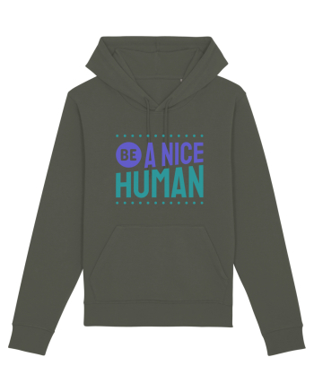 Be a Nice Human Khaki