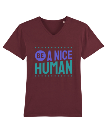 Be a Nice Human Burgundy