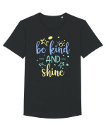 Be Kind and Shine Tricou mânecă scurtă guler larg Bărbat Skater