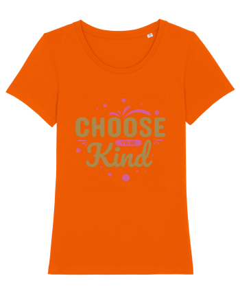 Choose Kind Bright Orange