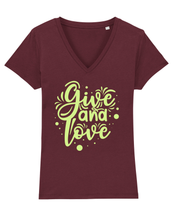 Give and Love Burgundy
