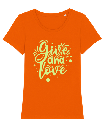 Give and Love Bright Orange