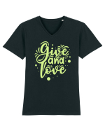 Give and Love Tricou mânecă scurtă guler V Bărbat Presenter