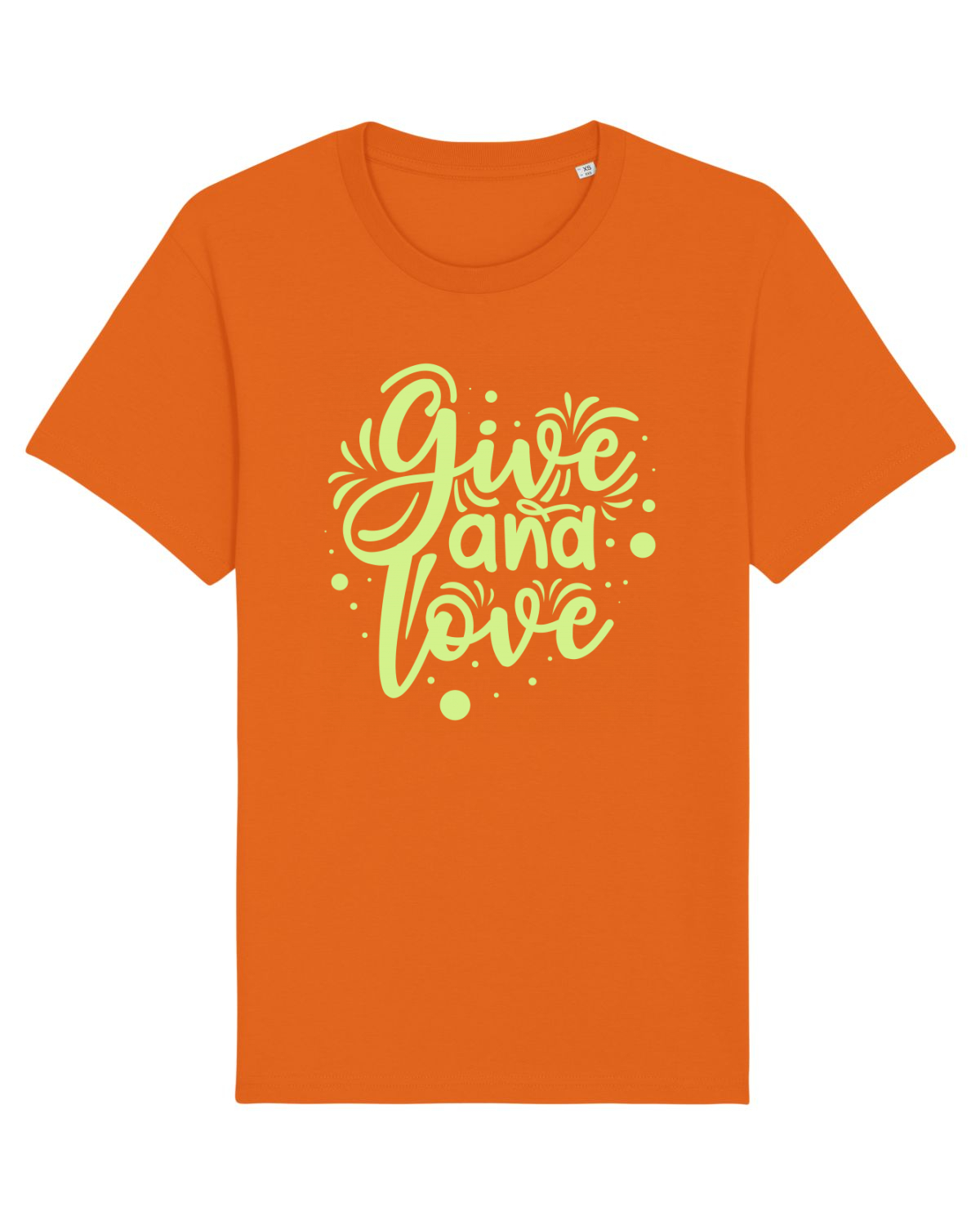 Tricou mânecă scurtă Unisex Rocker Bright Orange