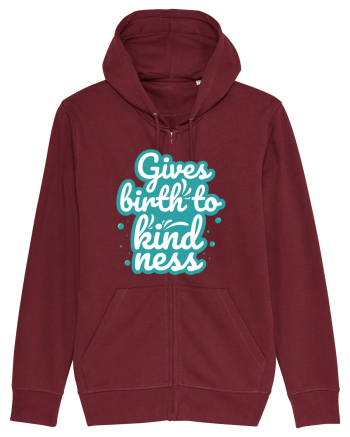 Gives Birth to Kindness Burgundy