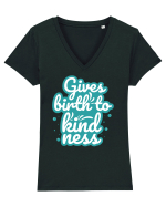 Gives Birth to Kindness Tricou mânecă scurtă guler V Damă Evoker