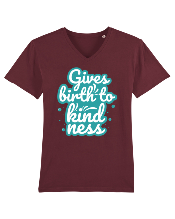 Gives Birth to Kindness Burgundy