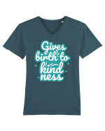 Gives Birth to Kindness Tricou mânecă scurtă guler V Bărbat Presenter