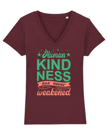 Human Kindness Burgundy