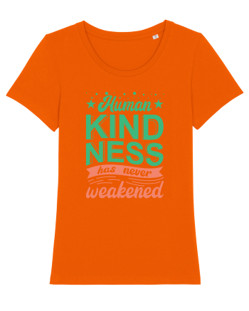 Human Kindness Bright Orange