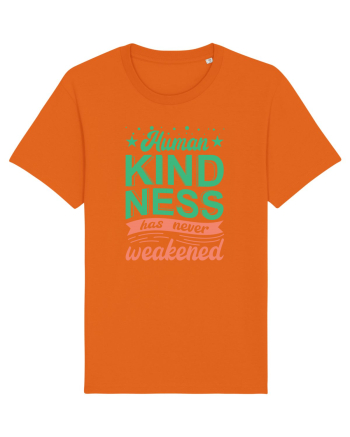 Human Kindness Bright Orange
