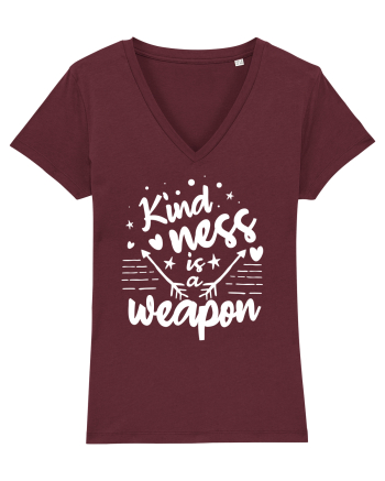 Kindness is a Weapon Burgundy