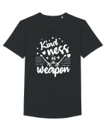 Kindness is a Weapon Tricou mânecă scurtă guler larg Bărbat Skater