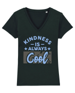 Kindness is Always Cool Tricou mânecă scurtă guler V Damă Evoker