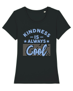Kindness is Always Cool Tricou mânecă scurtă guler larg fitted Damă Expresser