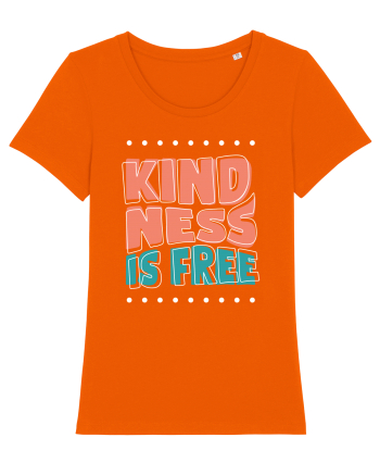 Kindness is Free Bright Orange