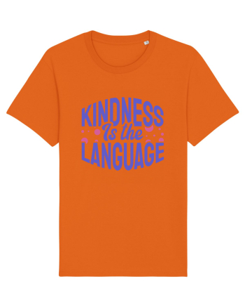 Kindness is the Language Bright Orange