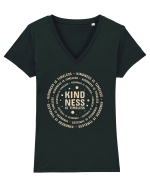 Kindness is Timeless Tricou mânecă scurtă guler V Damă Evoker