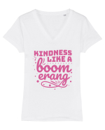 Kindness Like a Boomerang Tricou mânecă scurtă guler V Damă Evoker
