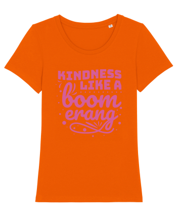 Kindness Like a Boomerang Bright Orange