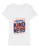 More Kindness Tricou mânecă scurtă guler V Damă Evoker