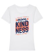 More Kindness Tricou mânecă scurtă guler larg fitted Damă Expresser