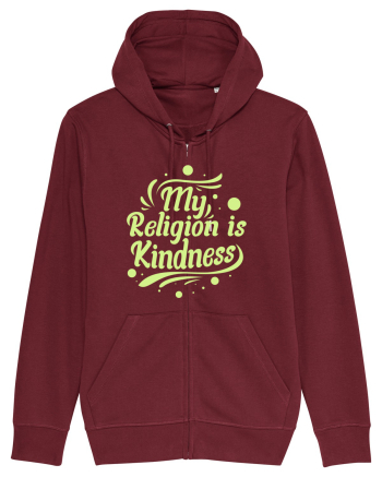 My Religion is Kindness Burgundy