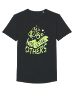We Rise by Lifting Others Tricou mânecă scurtă guler larg Bărbat Skater