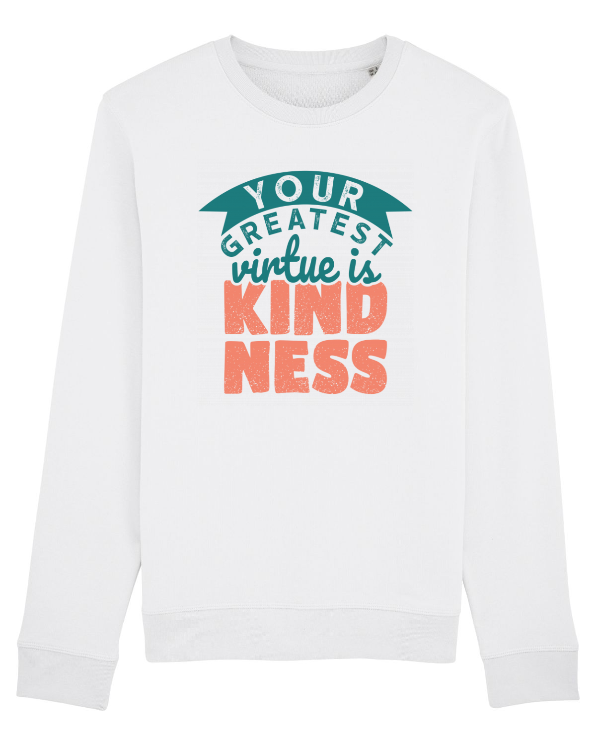 Bluză mânecă lungă Unisex Rise White