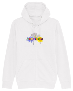 Happyness(Fericire) Hanorac cu fermoar Unisex Connector