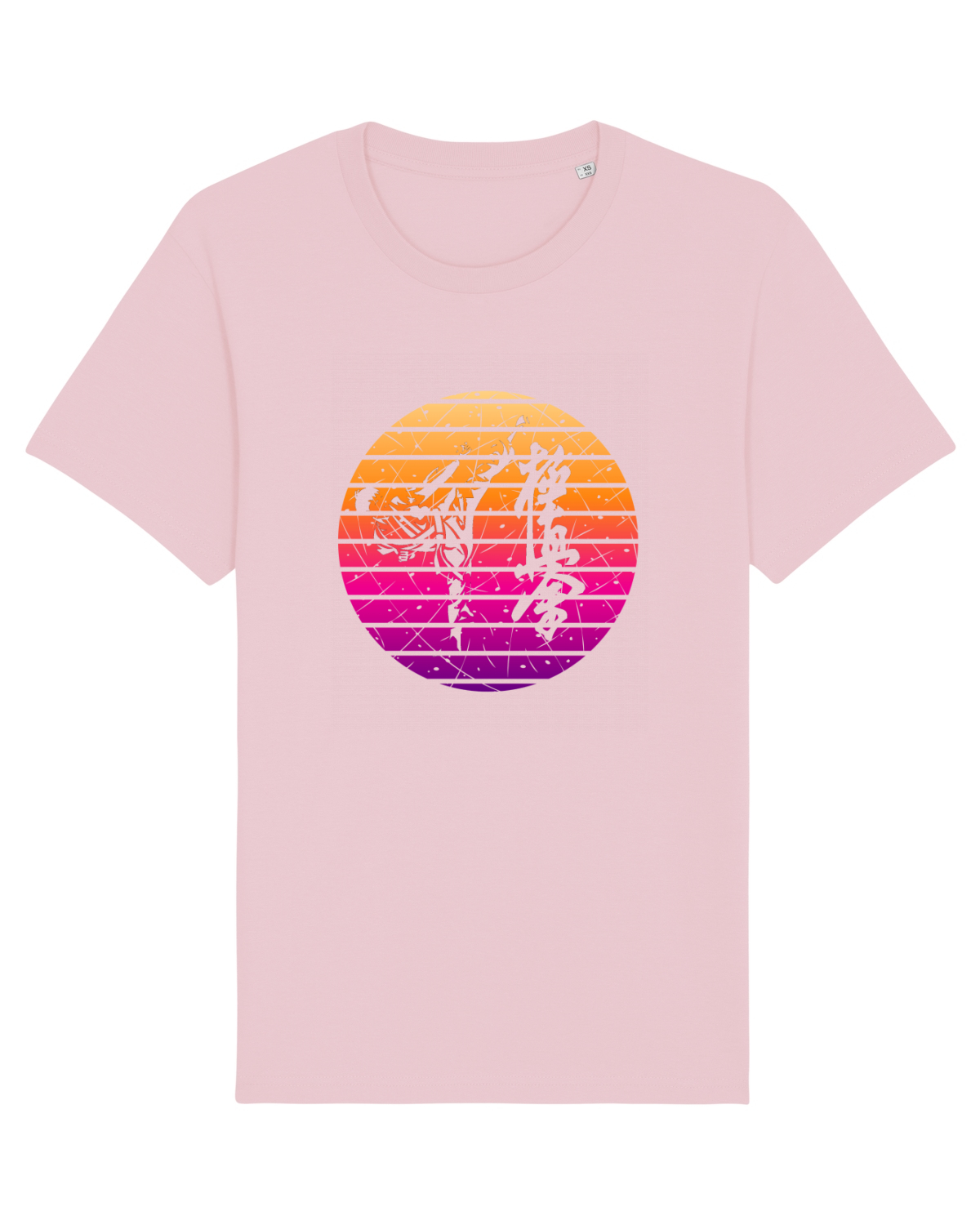 Tricou mânecă scurtă Unisex Rocker Cotton Pink