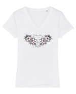 Divinely Guided Tricou mânecă scurtă guler V Damă Evoker