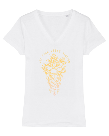 Let your dream blossom White