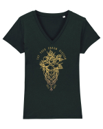 Let your dream blossom Tricou mânecă scurtă guler V Damă Evoker