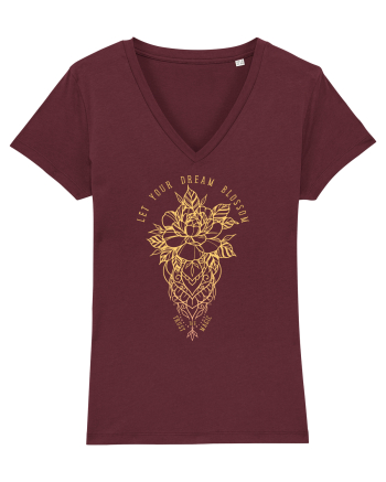 Let your dream blossom Burgundy