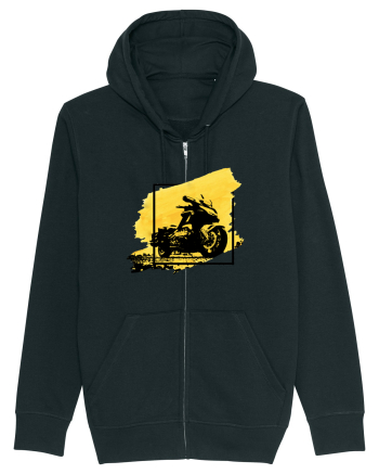 Golden Motorcycle Black