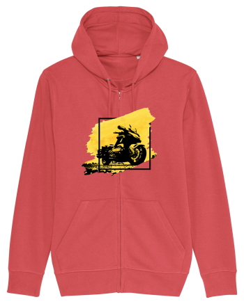 Golden Motorcycle Carmine Red
