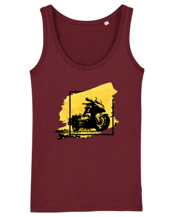 Golden Motorcycle Burgundy