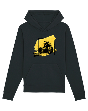 Golden Motorcycle Black