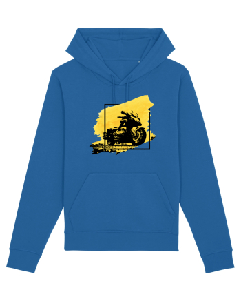 Golden Motorcycle Royal Blue