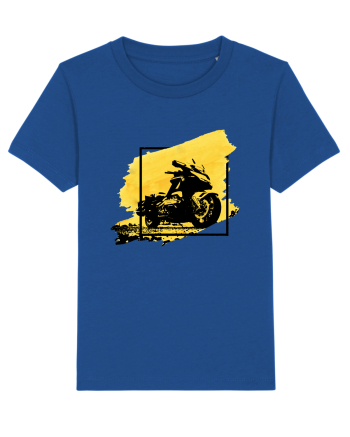 Golden Motorcycle Majorelle Blue