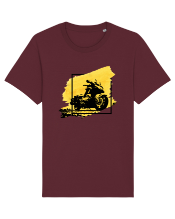 Golden Motorcycle Burgundy