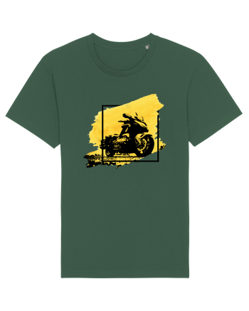 Golden Motorcycle Bottle Green