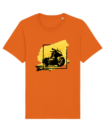 Golden Motorcycle Bright Orange