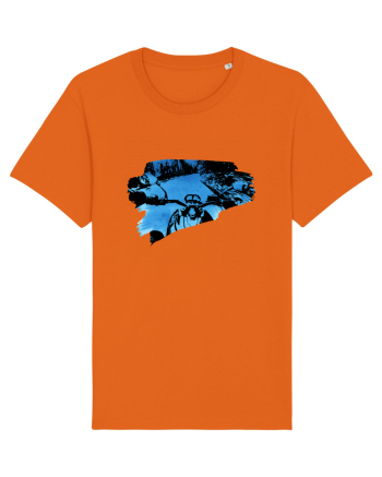 Motorcycle ride Bright Orange
