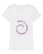 Sorry if I looked interested Tricou mânecă scurtă guler V Damă Evoker