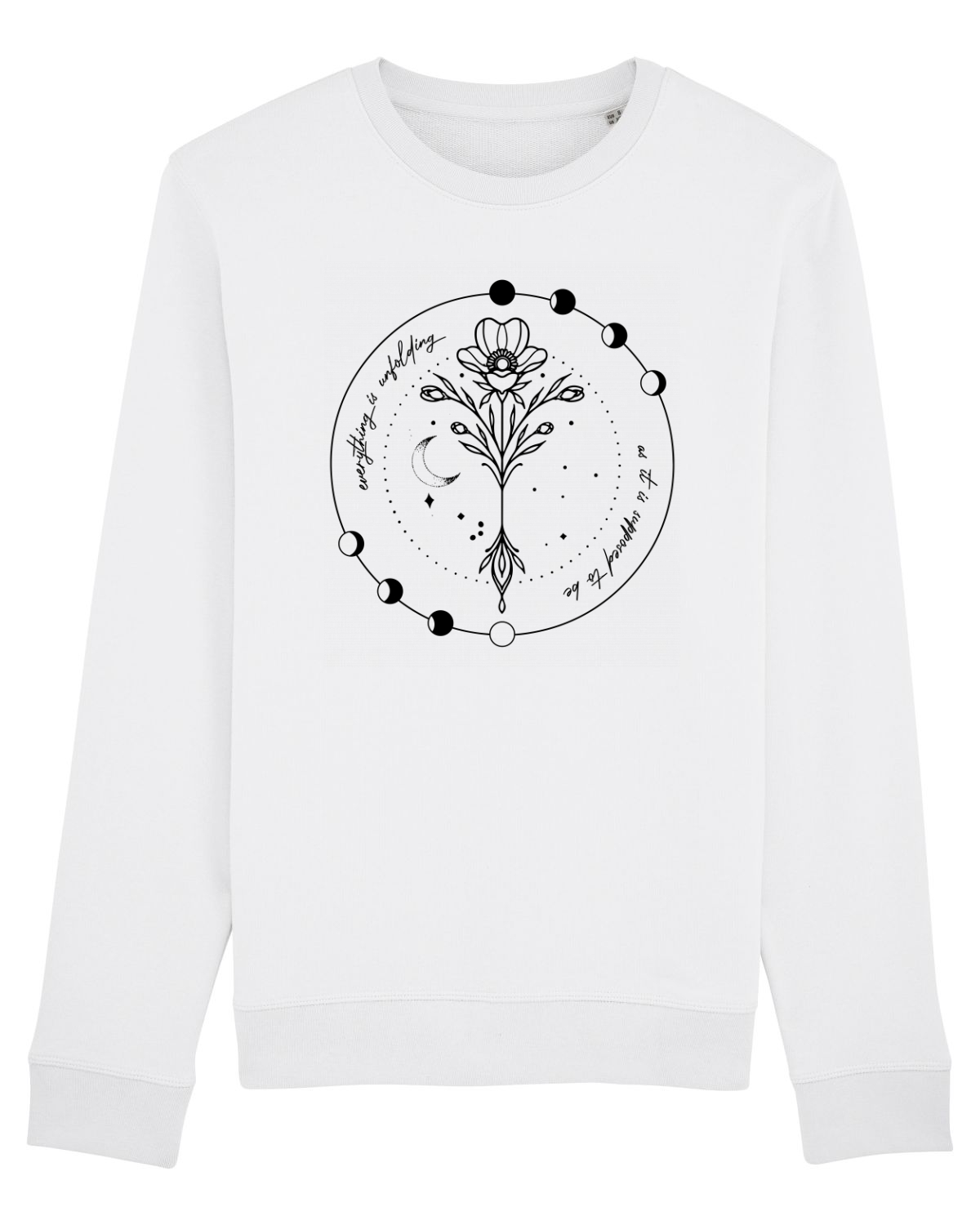 Bluză mânecă lungă Unisex Rise White