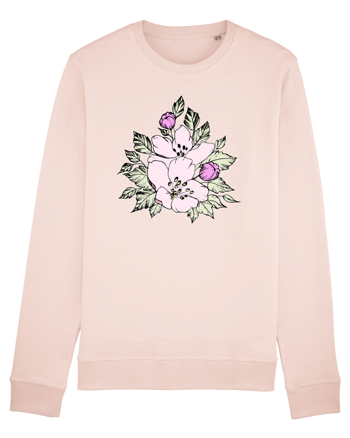 Bluză mânecă lungă Unisex Rise Candy Pink